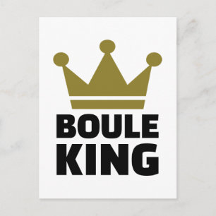 Boule king champion postcard