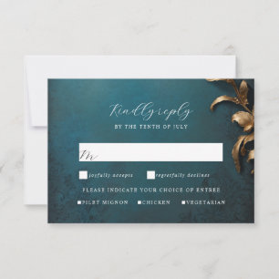 Boule mascarade or et bleu rsvp