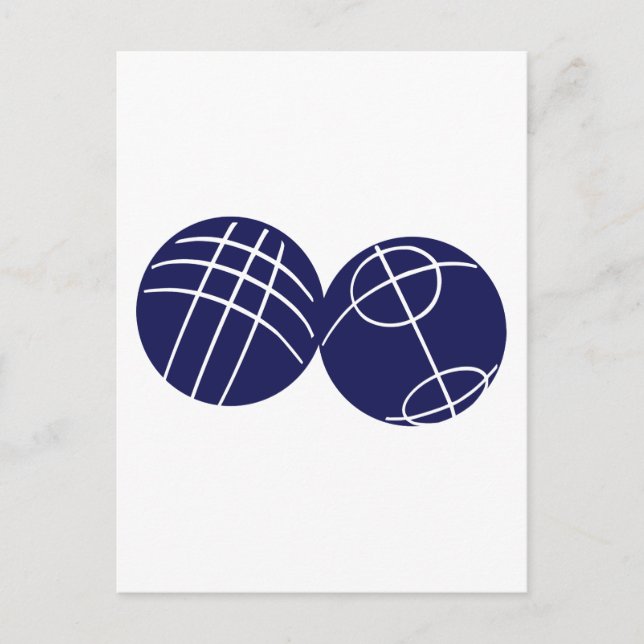 Boule petanque postcard (Front)