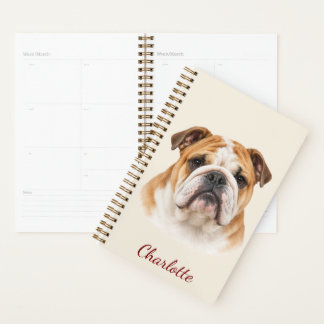 Bouledogue anglais personnalisé avec nom personnal