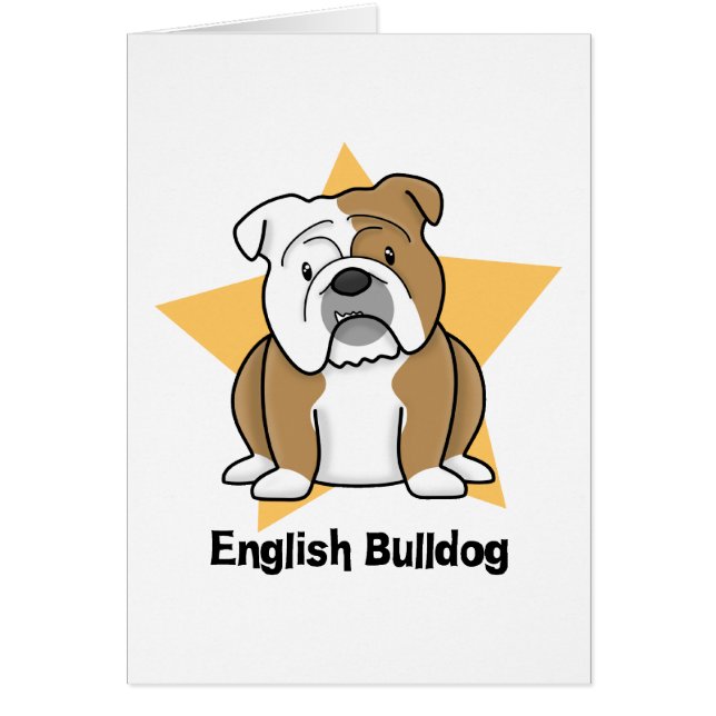 Bouledogue de l'anglais d'étoile de Kawaii (Devant)