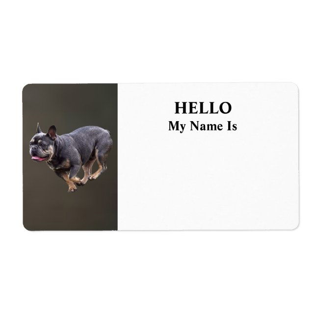 Bouledogue français en course (Devant)