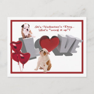 Bouledogue Woof il vers le haut de la carte