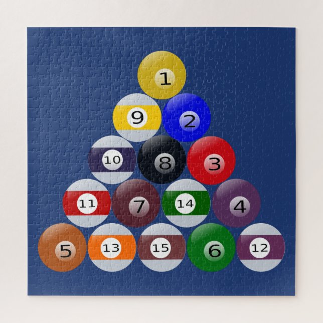Boules de billard de Puzzle empilées (Vertical)