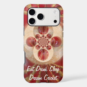 Boules de cricket rouge Art Abstrait Design d'impr