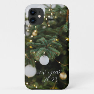 Boules de fête sur le coque iphone de Noël