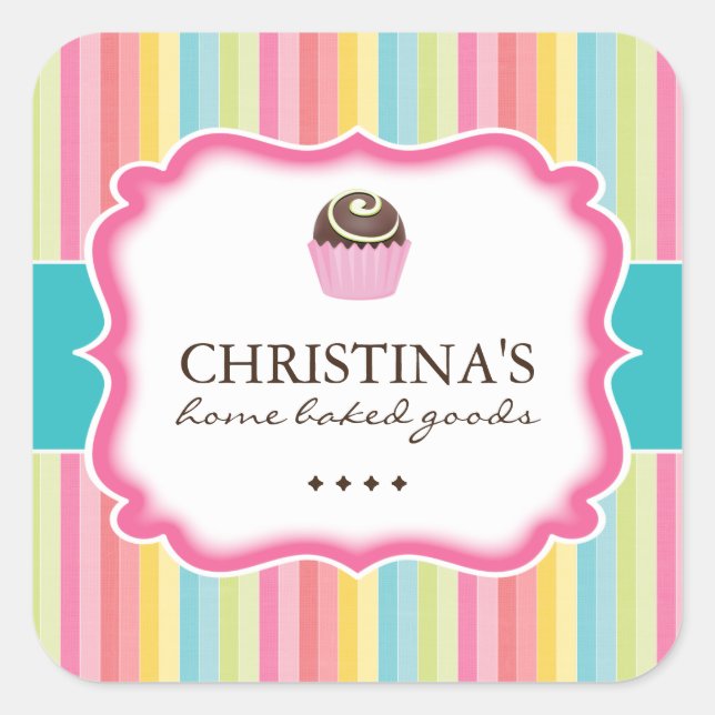 Boules de gâteaux - Stickers emballage (Devant)