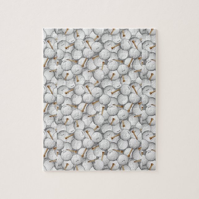 Boules de golf et puzzle Tee - shirt (Vertical)