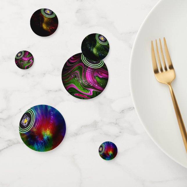 Boules de pelouse multicolores, Confetti de table (Groupe)