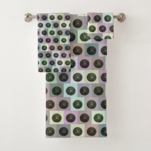 Boules De Pelouse Noire En Carré Coloré,