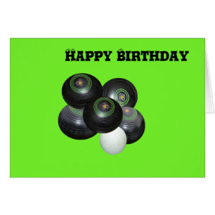 Boules de pelouse vertes, Joyeux anniversaire