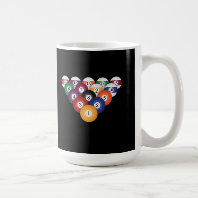 Boules de piscine/billards : Tasses de café (Droite)