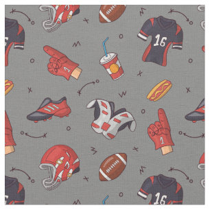 boules de rugby, boules de football tissu motif