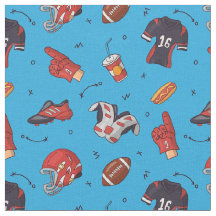 boules de rugby, boules de football tissu motif