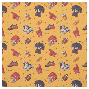 boules de rugby, boules de football tissu motif