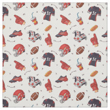 boules de rugby, boules de football tissu motif