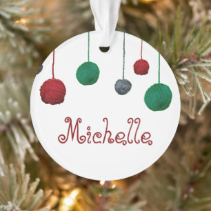 Boules des vacances astucieuses de fil/de votre