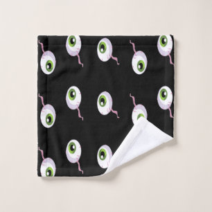 Boules d'oeil effrayantes sur noir