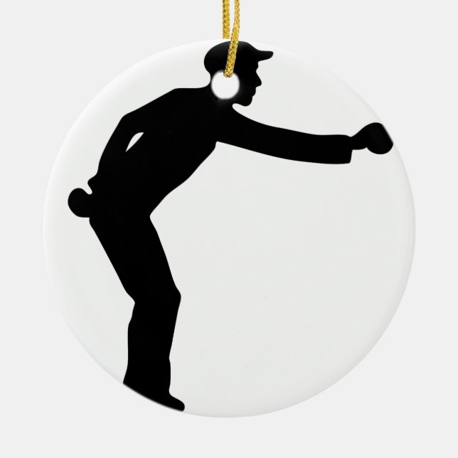 boules games.png ceramic ornament (Front)