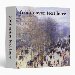 Boulevard des Capucines by Claude Monet, Fine Art Binder
