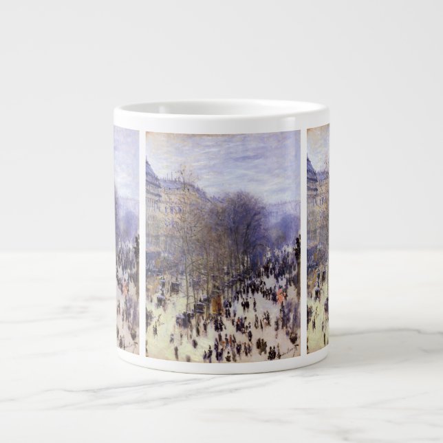 Boulevard des Capucines by Claude Monet, Fine Art Large Coffee Mug (Front)