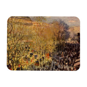 Boulevard des Capucines by Claude Monet, Fine Art Magnet
