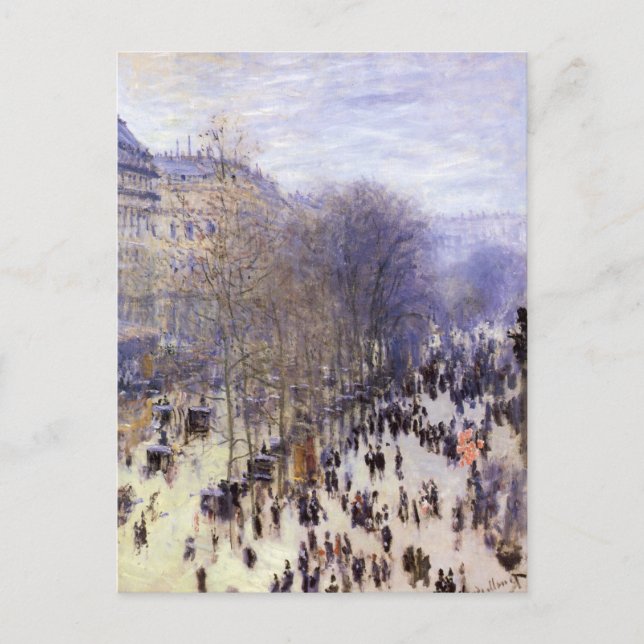 Boulevard des Capucines by Claude Monet, Fine Art Postcard (Front)