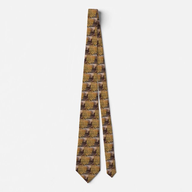 Boulevard des Capucines by Claude Monet, Fine Art Tie (Front)