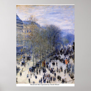 Boulevard des Capucines by Claude Monet Poster