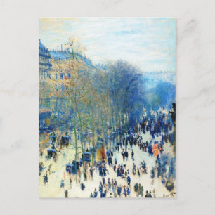 Boulevard des Capucines Claude Monet fine art Postcard