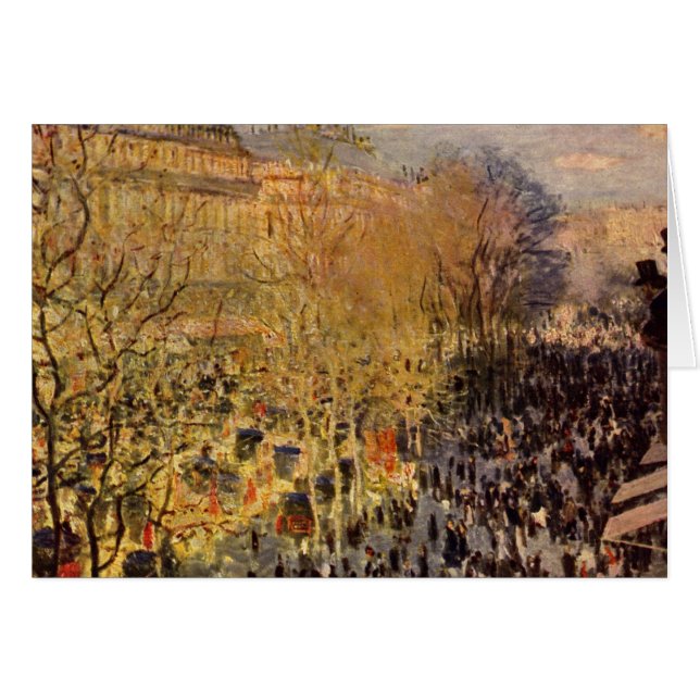 Boulevard des Capucines par Claude Monet, Art nouv (Devant horizontal)