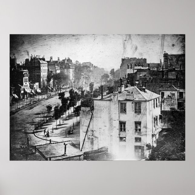 Boulevard du Temple, by Daguerre, historic photo Poster (Front)