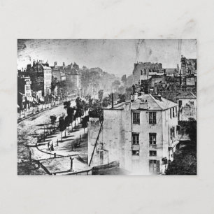 Boulevard du Temple Paris France 1838 Postcard