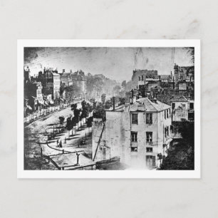 Boulevard du Temple Paris France 1838 Postcard