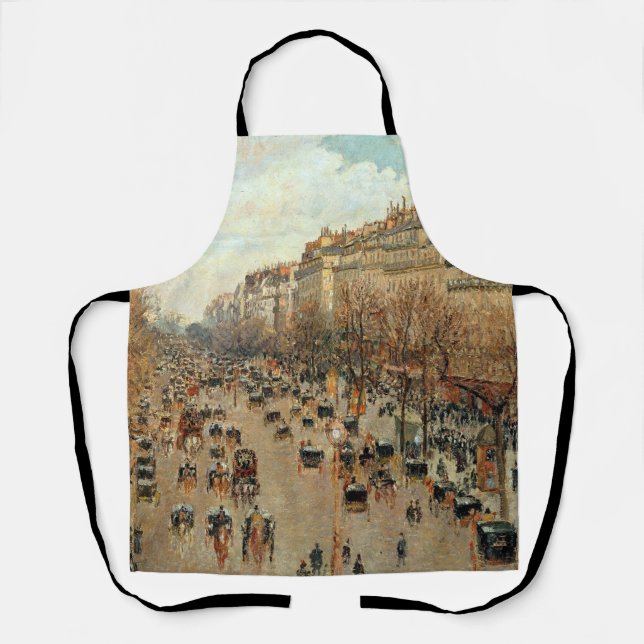 Boulevard Montmartre-Eremitage Camille Pissarro   Apron (Front)