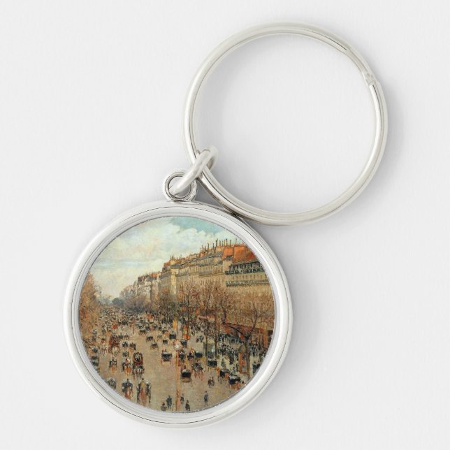 Boulevard Montmartre-Eremitage Camille Pissarro   Keychain (Front)