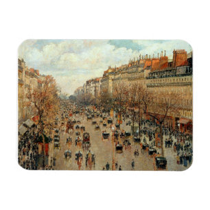 Boulevard Montmartre-Eremitage Camille Pissarro   Magnet