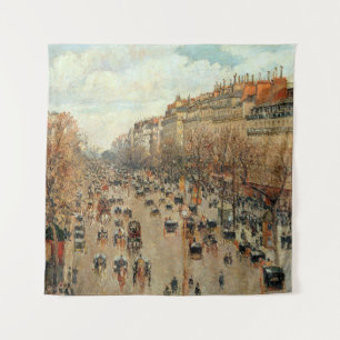 Boulevard Montmartre-Eremitage Camille Pissarro Tapestry