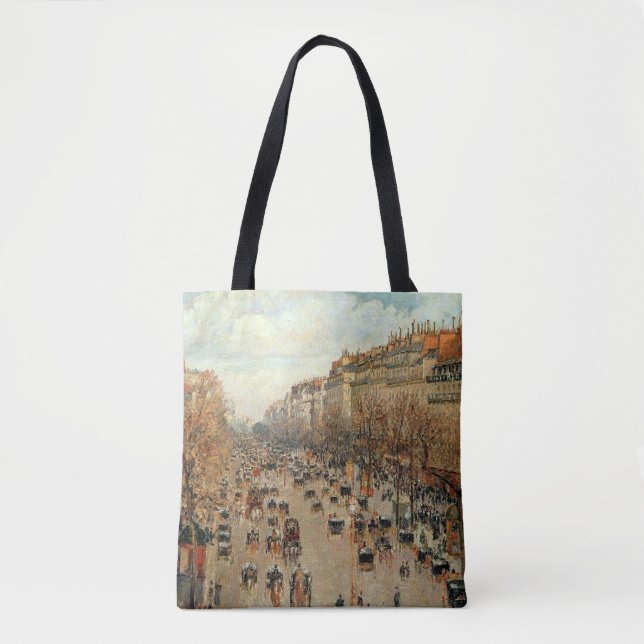 Boulevard Montmartre-Eremitage Camille Pissarro   Tote Bag (Front)