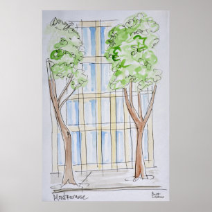 Boulevard Montparnasse   Paris, France Poster