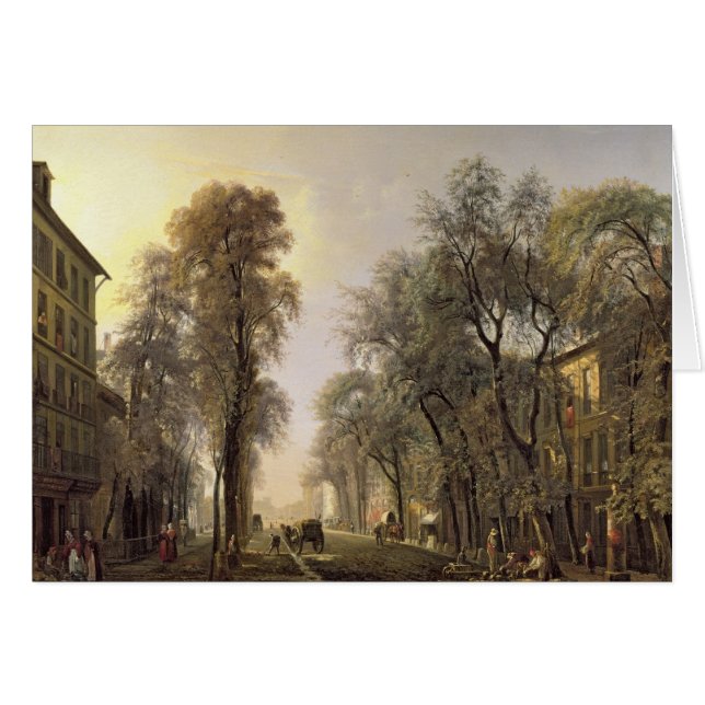 Boulevard Poissonniere en 1834 (Devant horizontal)
