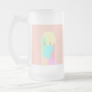 bouman163 kind rainbow＃5 frosted glass beer mug