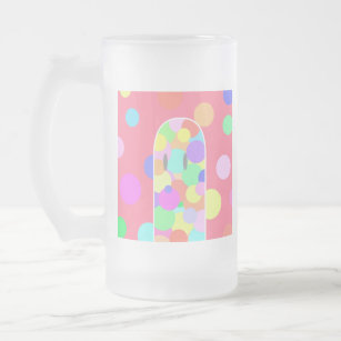 bouman167 kind rainbow＃7 frosted glass beer mug