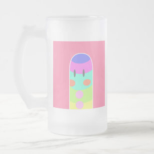 bouman168 kind rainbow＃8 frosted glass beer mug