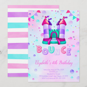 Bounce Birthday Invitation