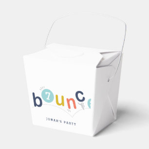 Bounce Colourful Kids Birthday Party Favor Box