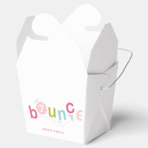 Bounce Colourful Kids Birthday Party Favor Box