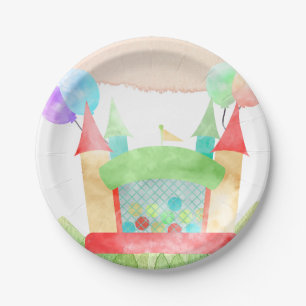 Bounce House Bash Party Paper Plate