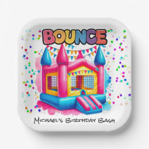 Bounce House Birthday Bash Paper Plate