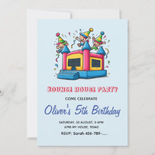 Bounce House Birthday Invitation Bounce House